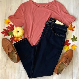 8 Michael Kor’s Izzy Skinny Crop Dark Wash Denim